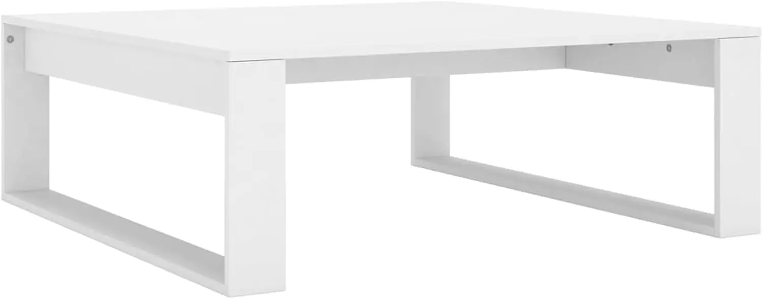 Couchtisch Weiß 100x100x35 cm Holzwerkstoff Couchtisch Modell808630