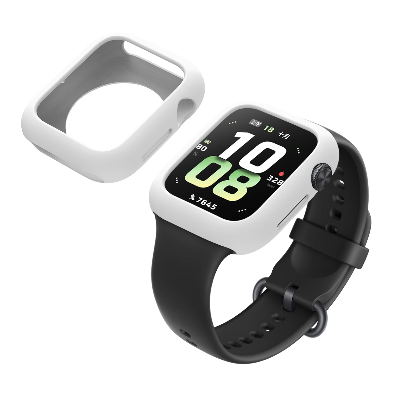 

Чехол для часов Honor Band 5, мягкий силиконовый полый чехол для часов - белый