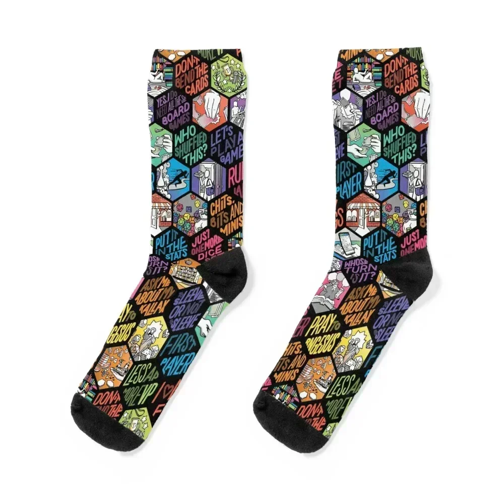 Board Gamer Isms Hex Socks luxury Argentina crazy Toe sports Women Socks Men's