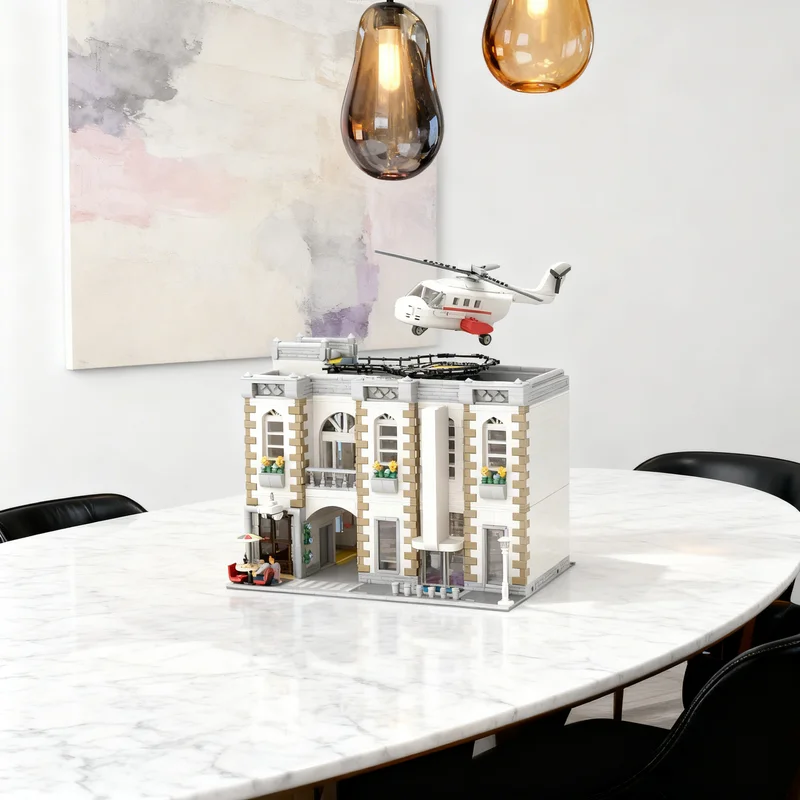 

Конструктор MOC «Модульная модель больницы» (4011 деталей) – креативный подарок, коллекционный декор для детей и взрослых, премиум-класса, для рабочего стола