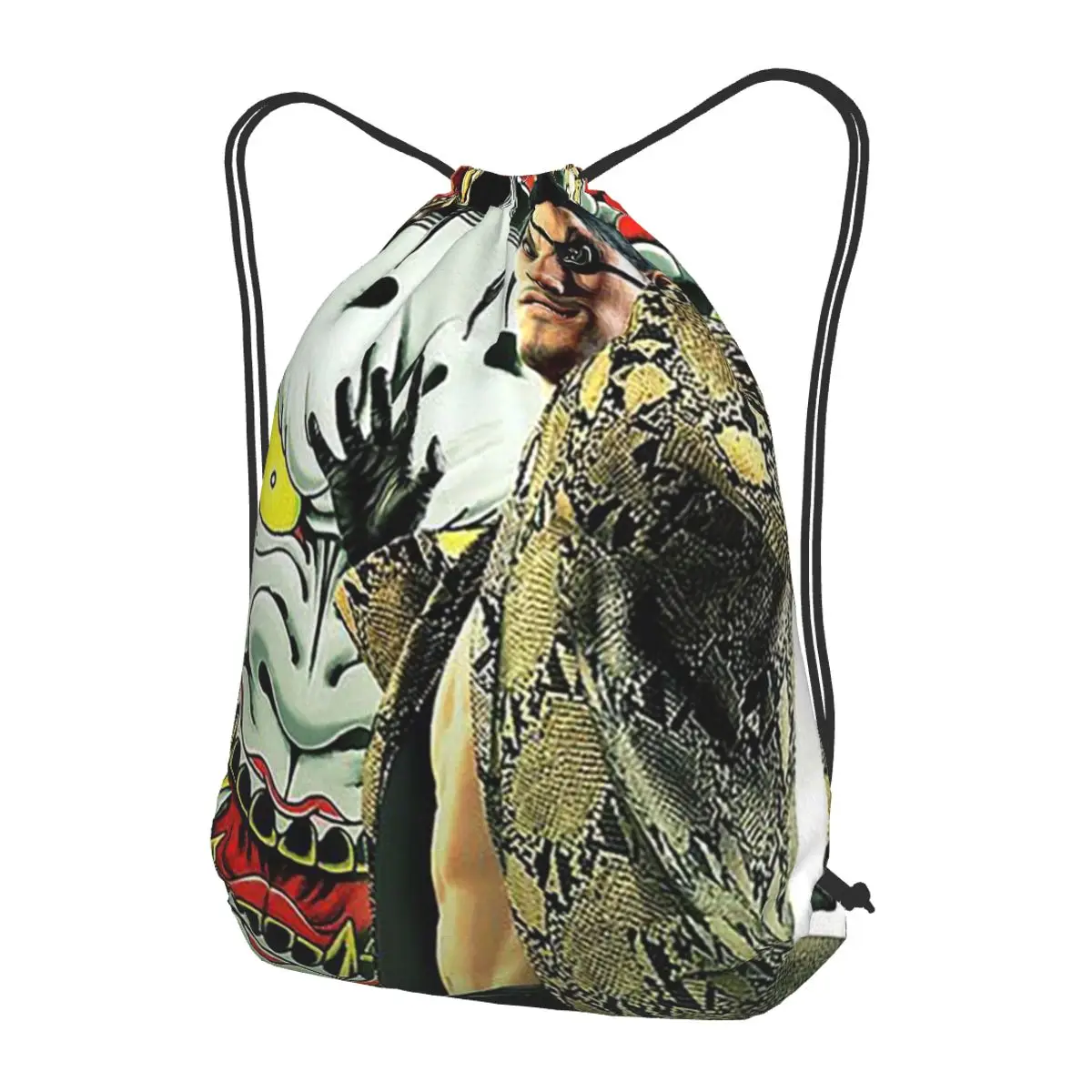 Yakuza Like A Dragon Goro Majima Backpacks Multi-function Drawstring Bags Storage Bag Book Bags for Man Woman School