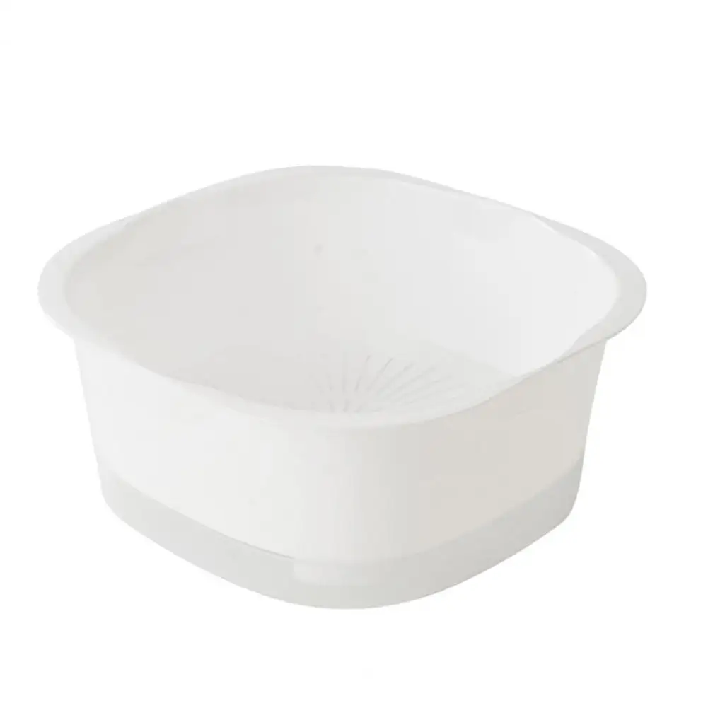 Drain Basket Stackable Vegetable Preparation Basin Stackable Food Storage Basket Set Bpa Free Reusable Vegetable for Kitchen