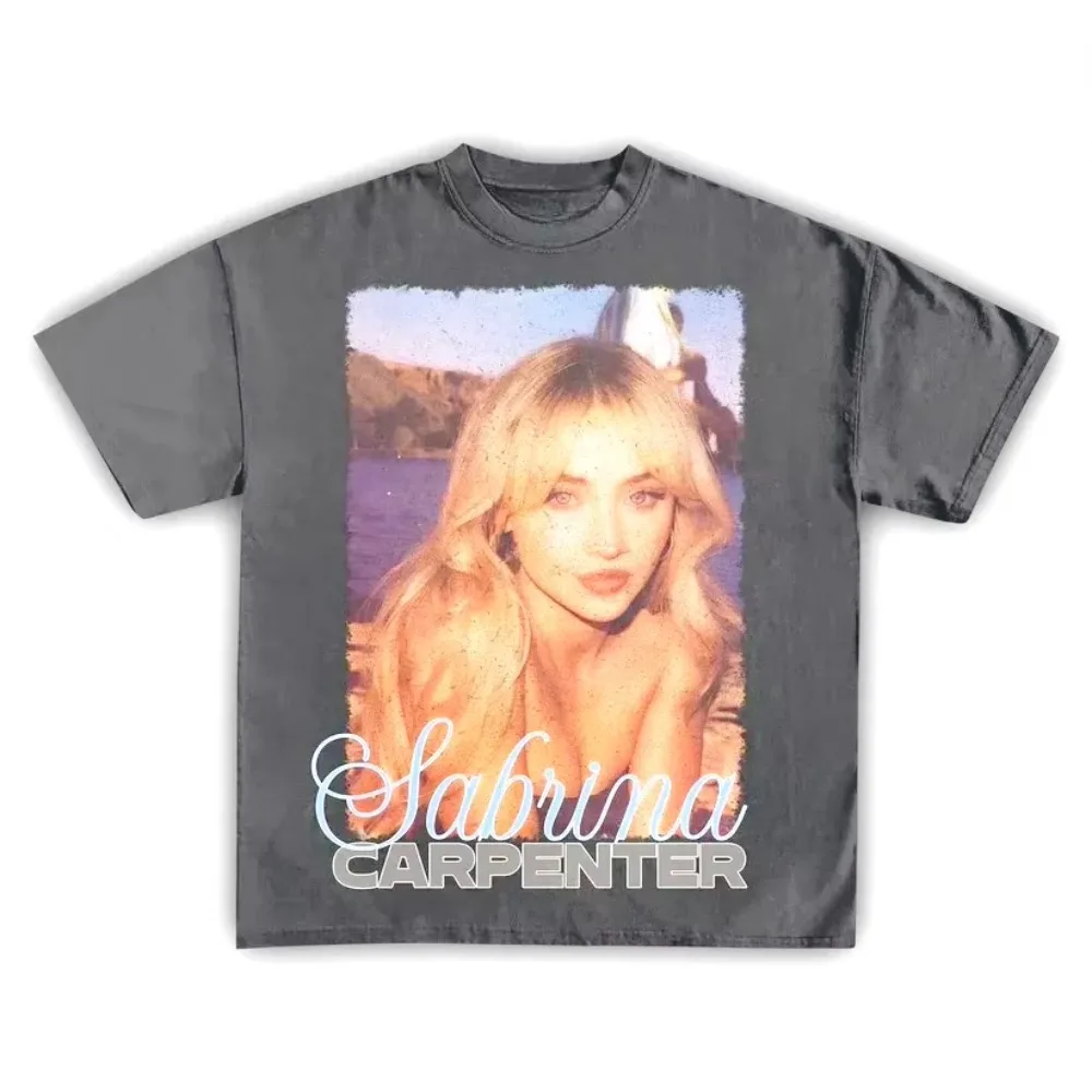 Sabrina Carpenter Album Men's T-shirt Spring/Summer New Product Unisex Casual Fashion T-shirt