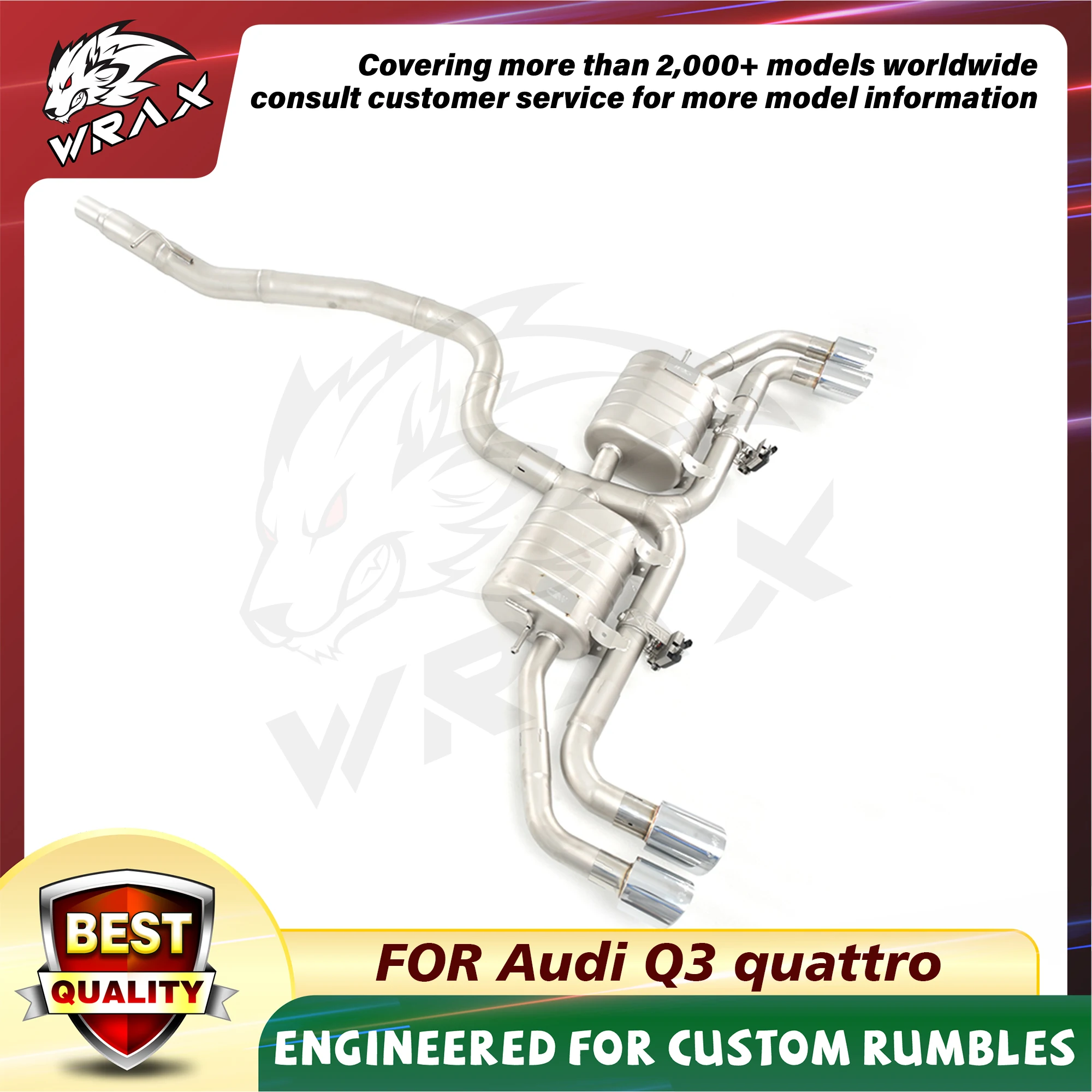 

WRAX Exhaust Control Valve Systems car accessories Valve Catback for Audi Q3 quattro Muffler Pipes Valve Auto Parts