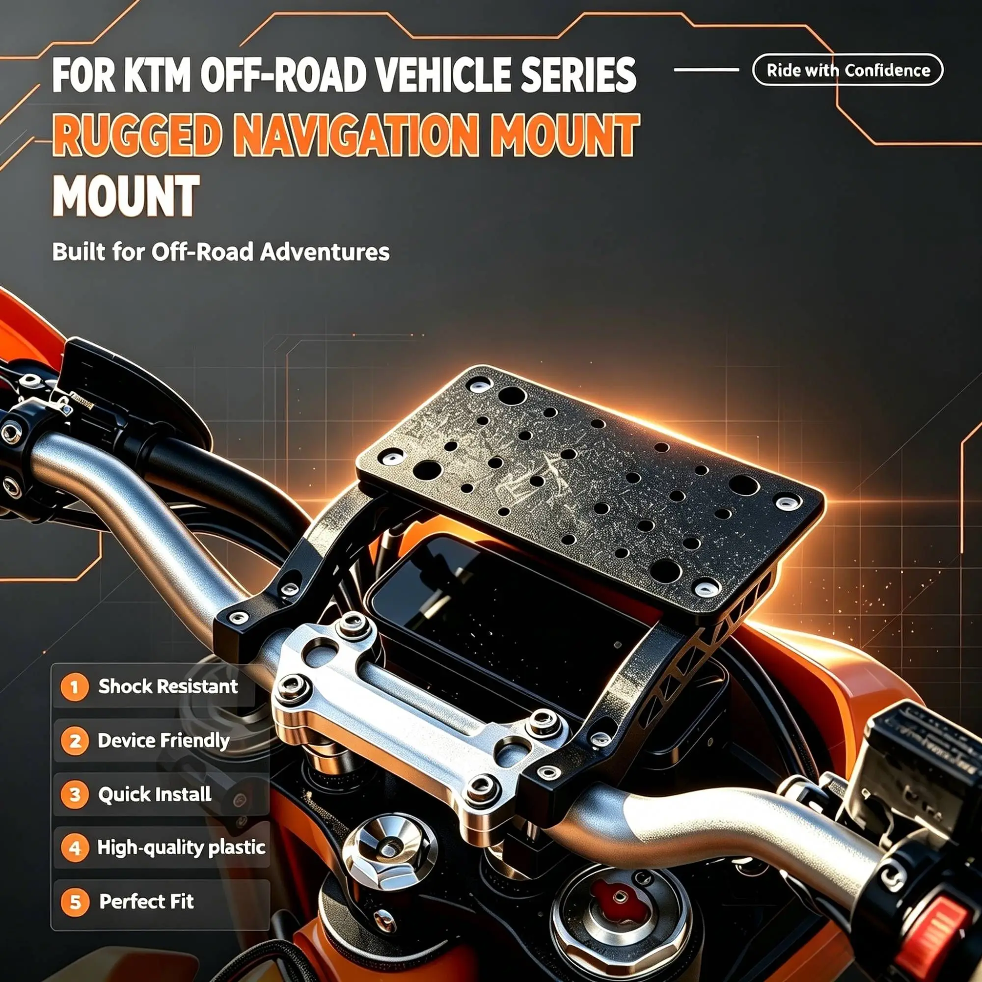 250-350-450-sx-f-690-enduro-r-450-smr-390-smc-r-オートバイ携帯電話ホルダースタンド-gps-ナビゲーションプレート安定ブラケット
