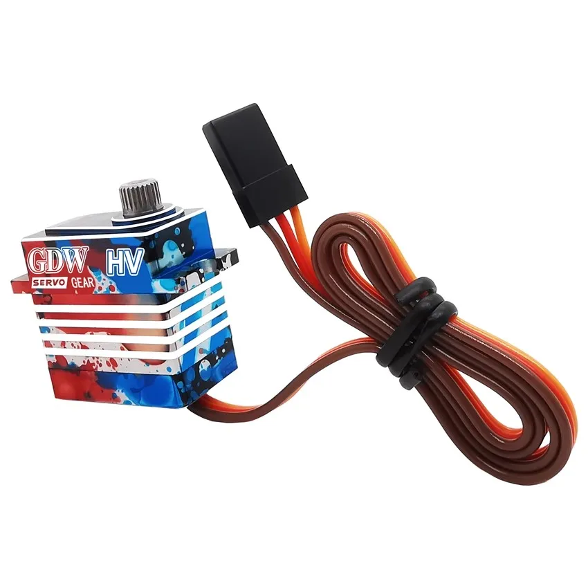 GDW-Waterproof Mini Digital Coreless Servo Full Metal HV DS096 4.5kg IPX8 20g 0.06S 60 °, 1/8, 1/10 RC Car, Climbing, TRX4 Robot