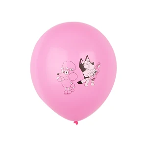 Karikatür Lateks Balonlar Çocuklar için Set, Mavi ve Turuncu, Mavi ve Pembe, Doğum Günü Partisi Hediyeleri, Bebek Duşu, 12in, 10 adet, 30 adet, 50 adet Partinin ilk 10 satışı-pembe ve turuncu-5 numara