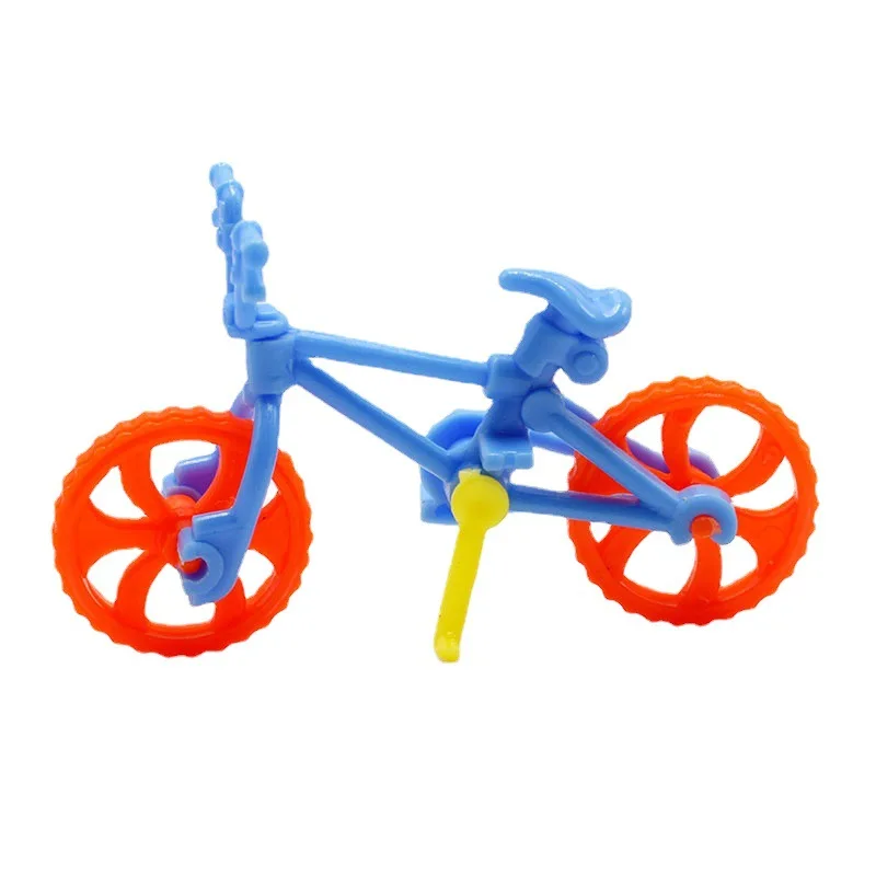 Juego de rompecabezas de 10 piezas para niños, minibicicleta de combinación de ensamblaje artesanal, juguetes pequeños para niños, bicicleta de montaje, ejercicio, habilidades prácticas