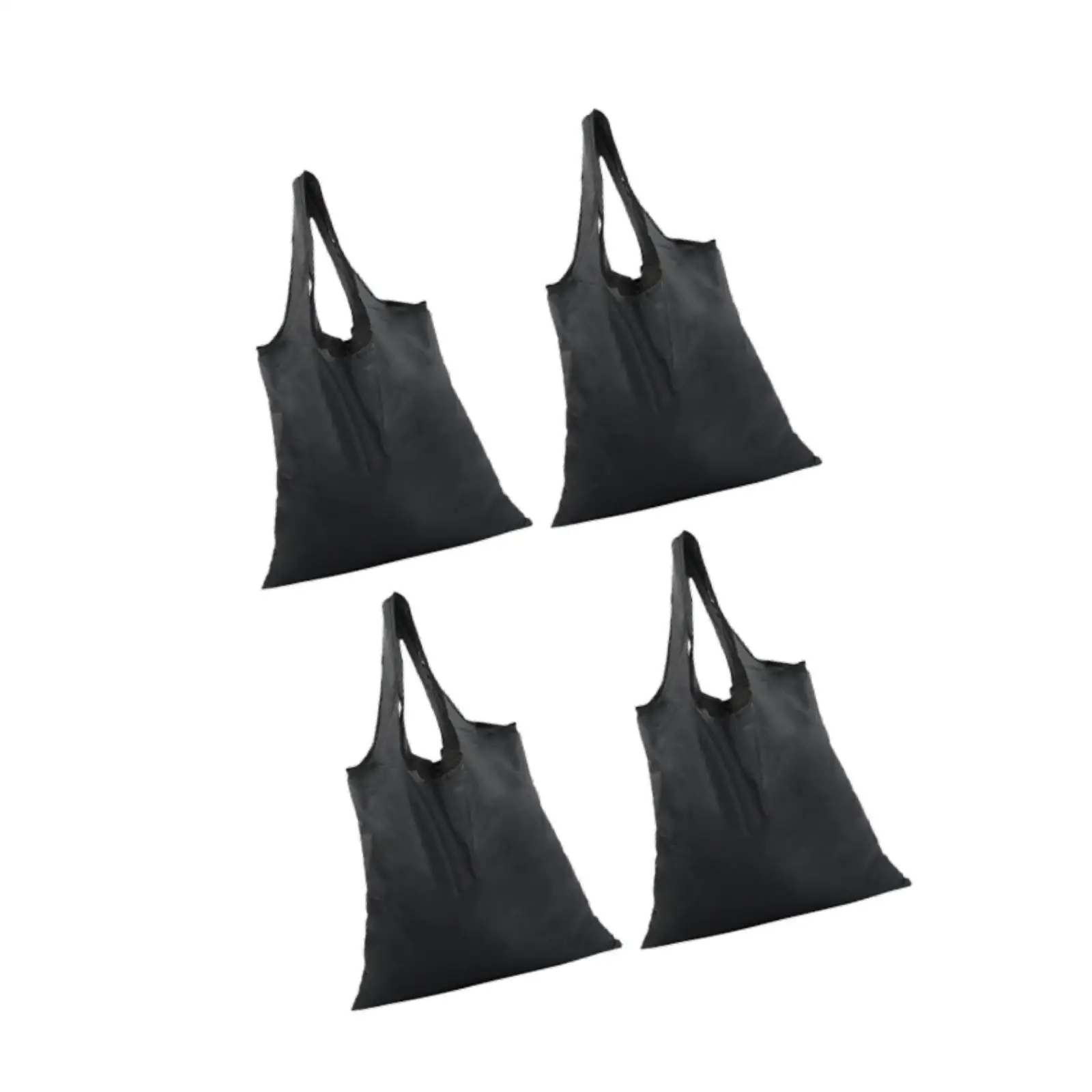 

4-х шт. сумки для покупок, ткань Оксфорд, ежедневное использование, многофункциональные, черные складные сумки для продуктов, сумки для хранения для путешествий на открытом воздухе в помещении