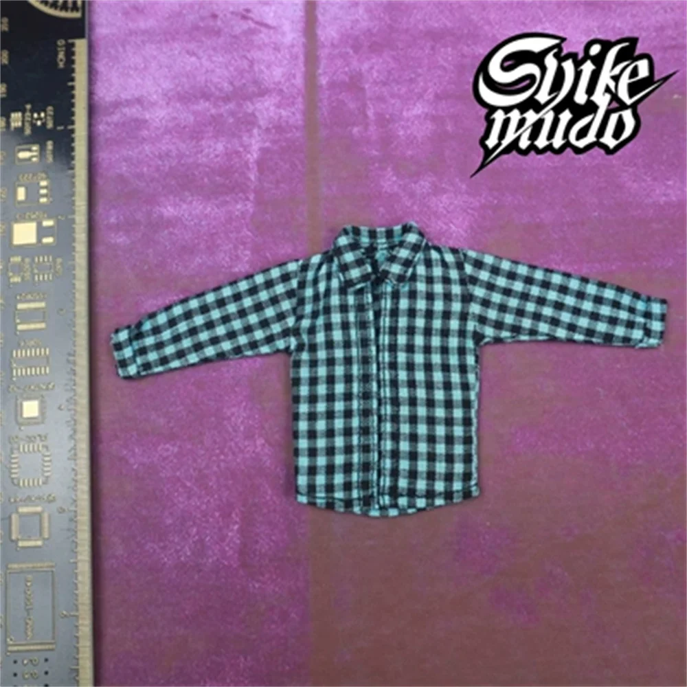 SKD001 Soldier 1/12 Model Clothing Accessories Plaid Shirt Accessories 6-inch Trendy Top  Long Sleeve  For 6 Inch Action Figure