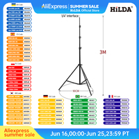 HILDA 3M Tripod For Laser Level  Adjustable Height Thicken Aluminum Tripod Stand For Self Leveling Tripod