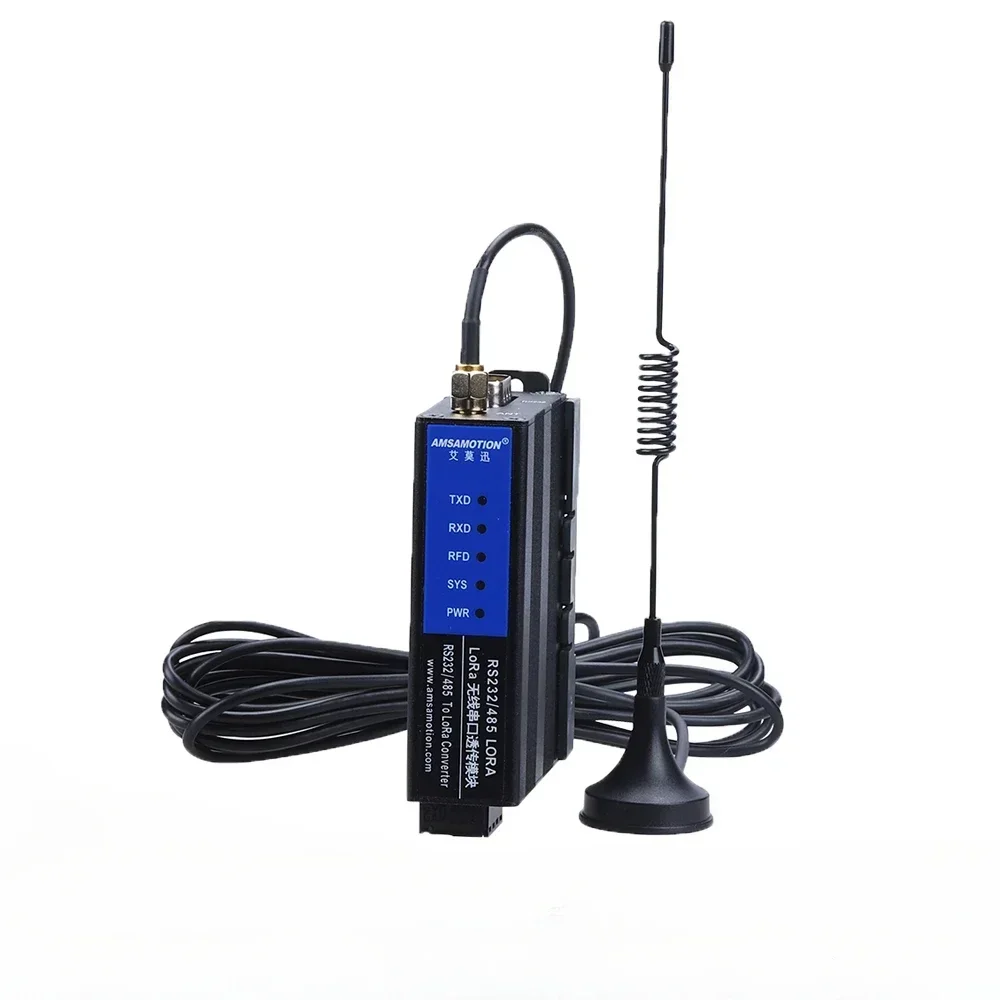 2 Pieces RS232 RS485 RS422 Ethernet to LORA Converter Wireless Modbus Module Remote IO Transmission Signal Data Transceiver