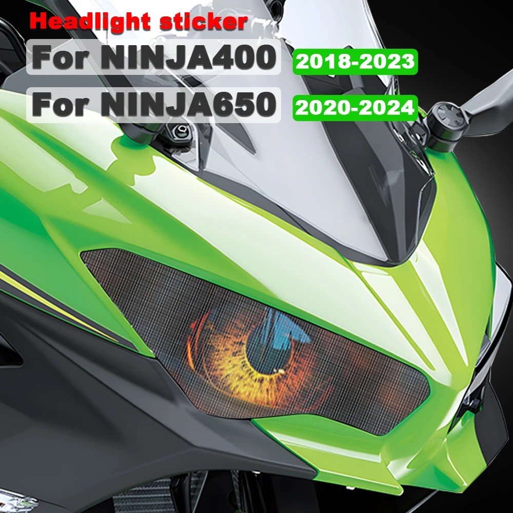 

Headlight Sticker Motorcycle Waterproof Protective Stickers for Kawasaki Ninja 400 2018-2023 Ninja 650 2020-2024 Accessories