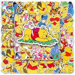 Pegatinas de dibujos animados de Disney Winnie The Pooh para niños, calcomanías de dibujos animados, bricolaje, portátil, monopatín, Kawaii, Anime, 10/30/50 piezas