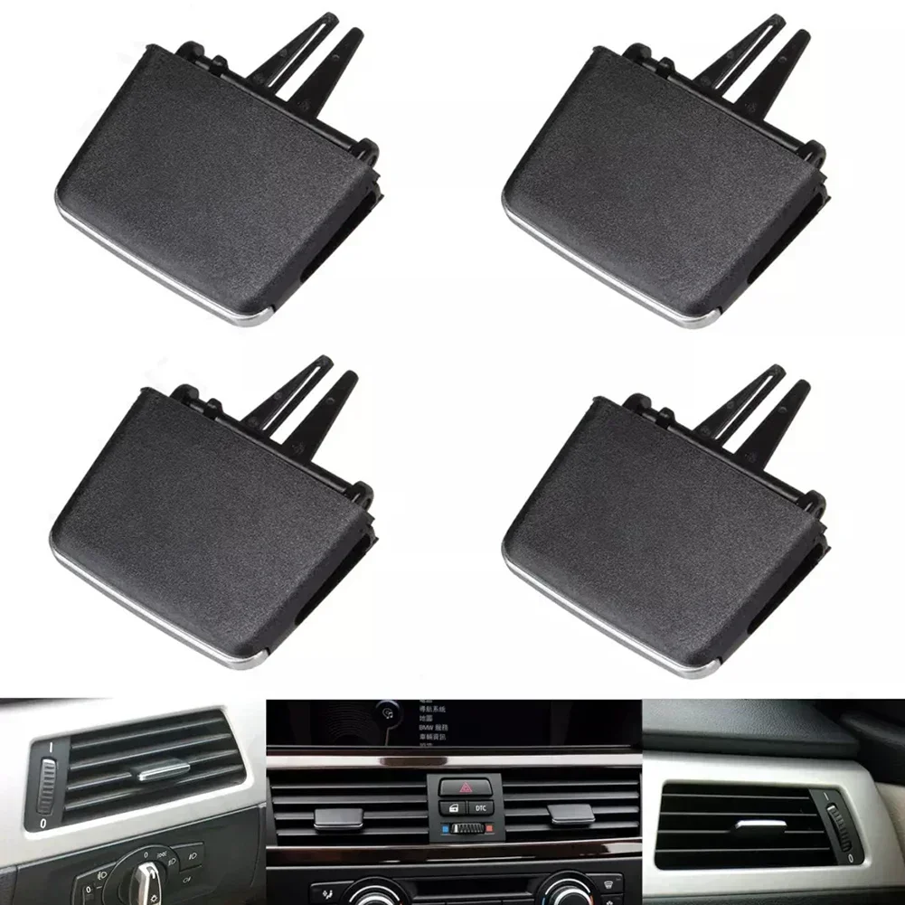 4X Car Front A/C Air Vent Outlet Tab Clip Repair Kit For BMW 3 Series E90 E91 E92 2005-12 Air Outlet Paddles Grille Adjustment view 5