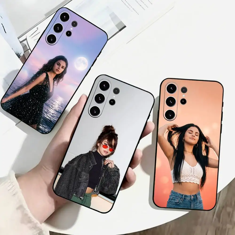 Selena Gomez-Z Singer Phone Case For Samsung S25,S24,S21,S22,S23,S30,Ultra,S20,Plus,Fe,Soft Silicone Black Cover