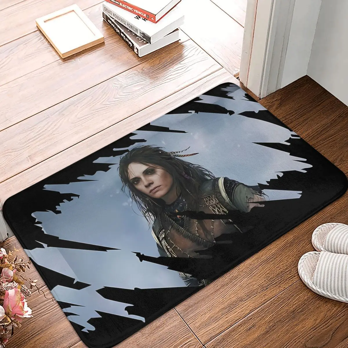 God Of War Ragnarok Game Kitchen Non-Slip Carpet Ragnarok Freya Living Room Mat Entrance Door Doormat Home Decoration Rug