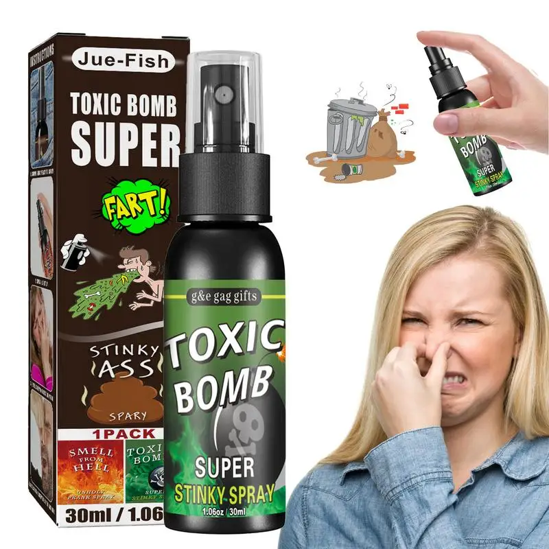 Liquid Fart Spray for Prank and Joke, Stink Bomb, Smelly, Stinky Gags, Extra Strong, Funny Toys, 30ml