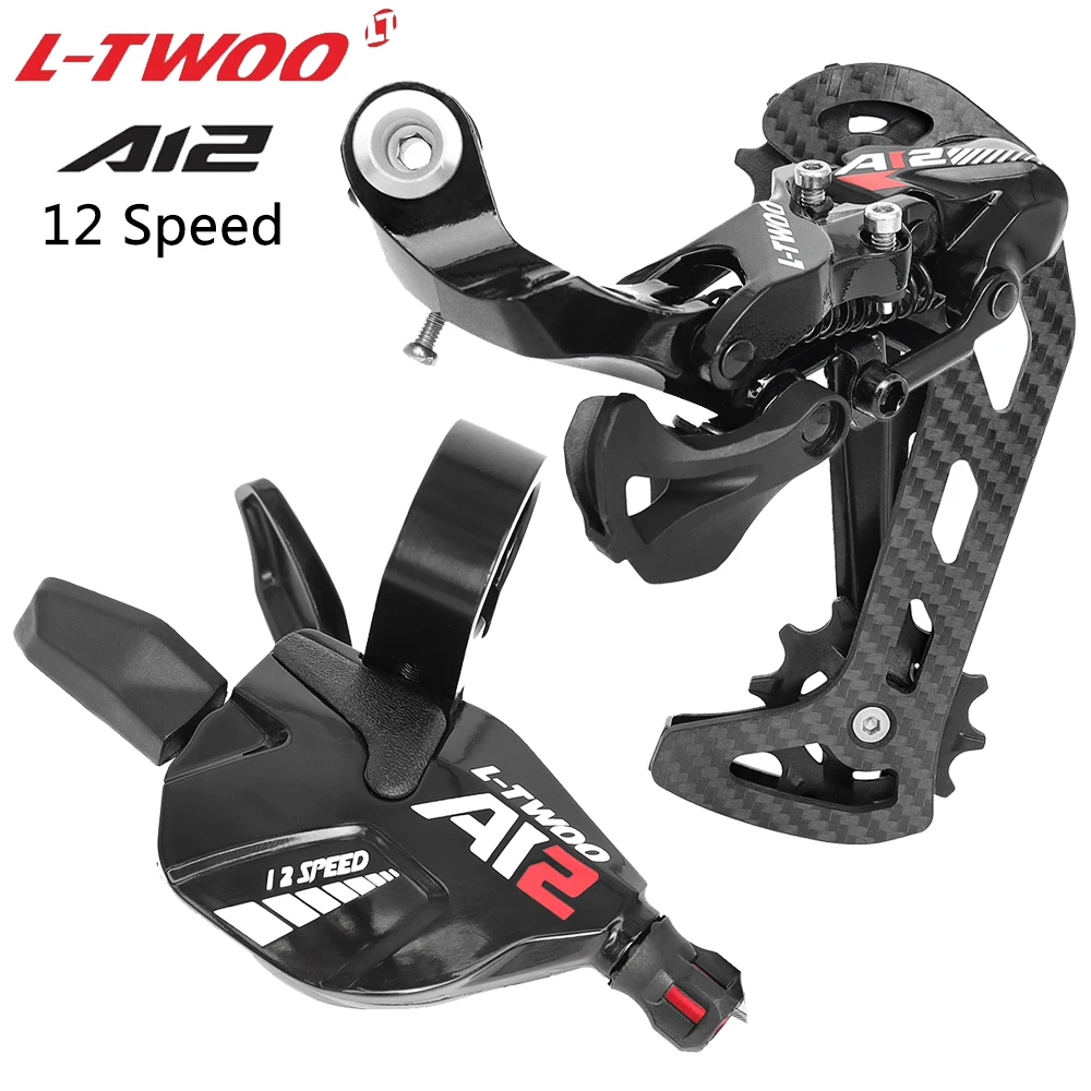 LTWOO AT12 1x12 Speed MTB Bicycle Derailleur Right Shift Lever Ult-Long Cage Rear Derailleur for 46T/50T/52T Cassette