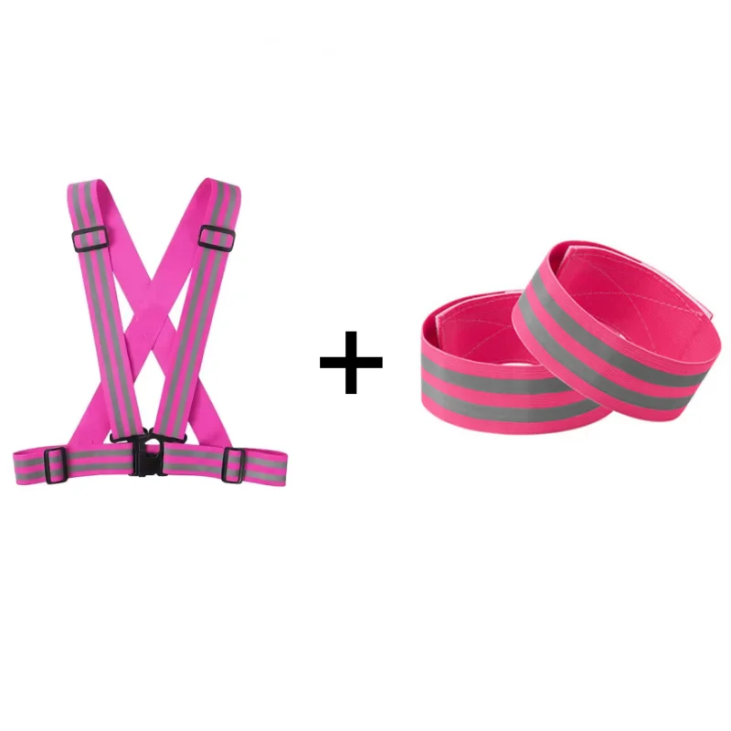 

New Comfortable With 5cm Reflective Wirst Breathable Widening Bicycle Reflective Adjustable Elastic Band Night Running Tank Top