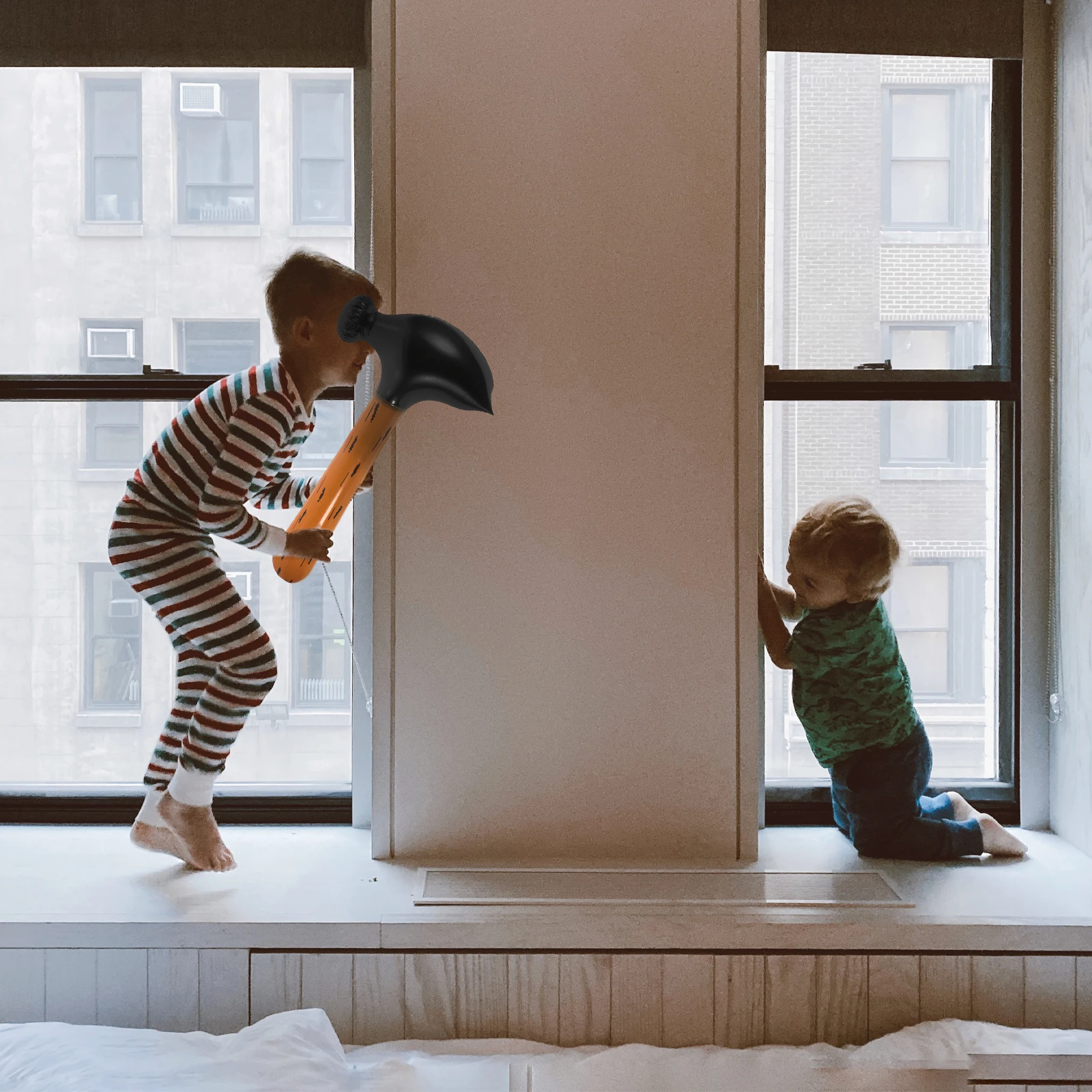 5Pcs Inflatable Hammer Toy Large Size PVC Pool Party Prop Kids Toy 56x27cm Summer Fun Decorations Safe Stylish