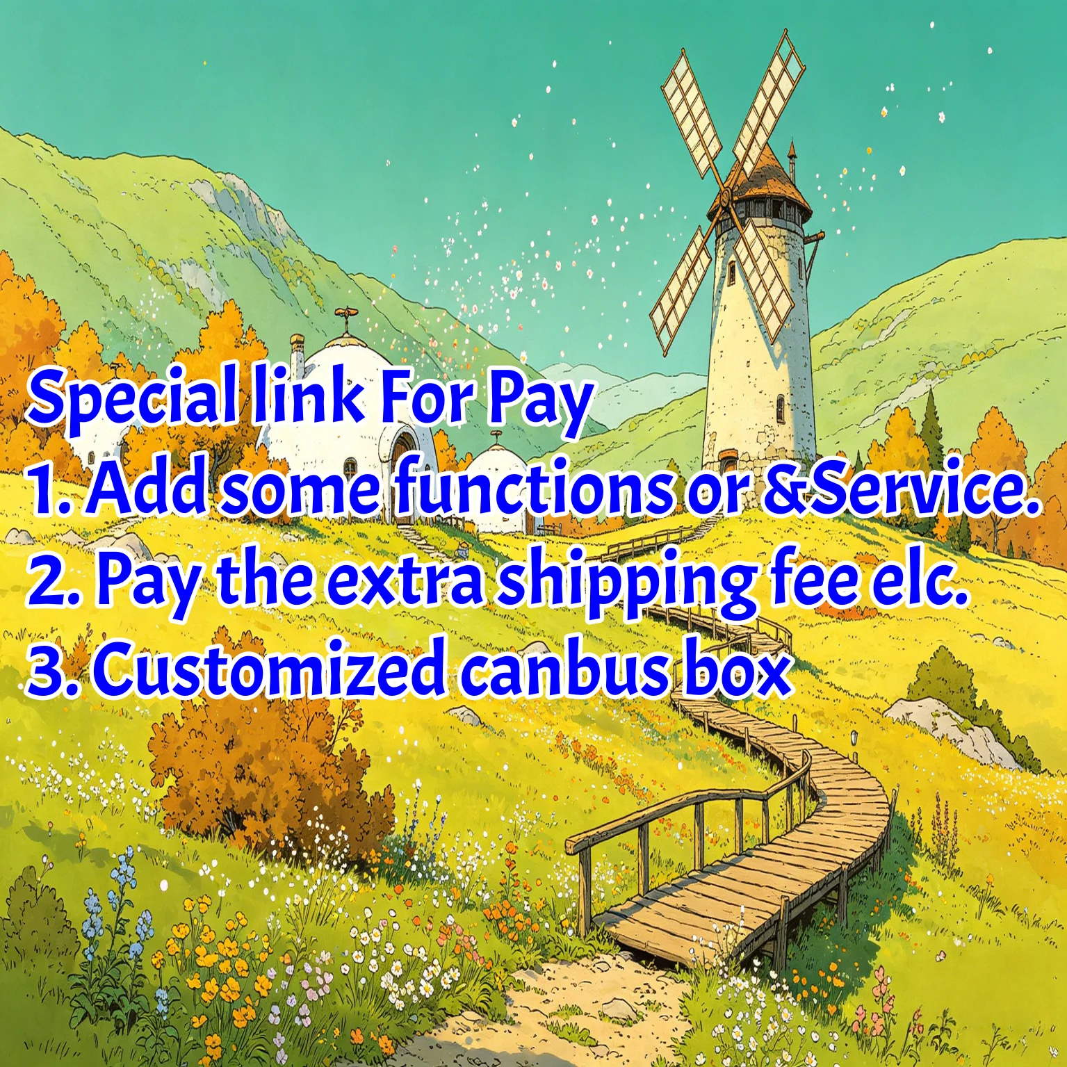 hhhh Special Link for Our Customers to pay the extra fee or Built-in 360 chip or Customized CANBUS decoder