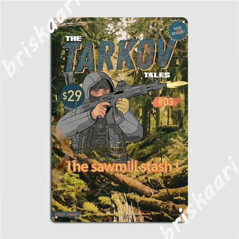 The Tarkov Tales Escape From Tarkov Metallschilder, Design für Höhlenkneipen, Kinos, Wohnzimmer, Wanddekoration, Blechschilder, Poster