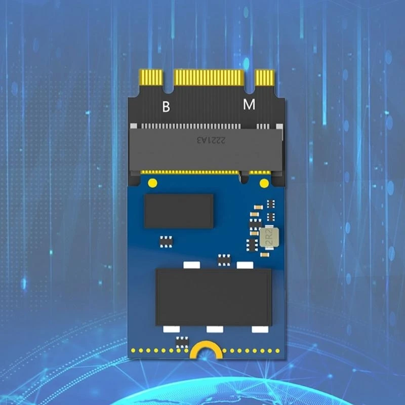 M.2 B+M Key 2230 hingga 2242 Extension Adapter Card Converter NVME M-Key