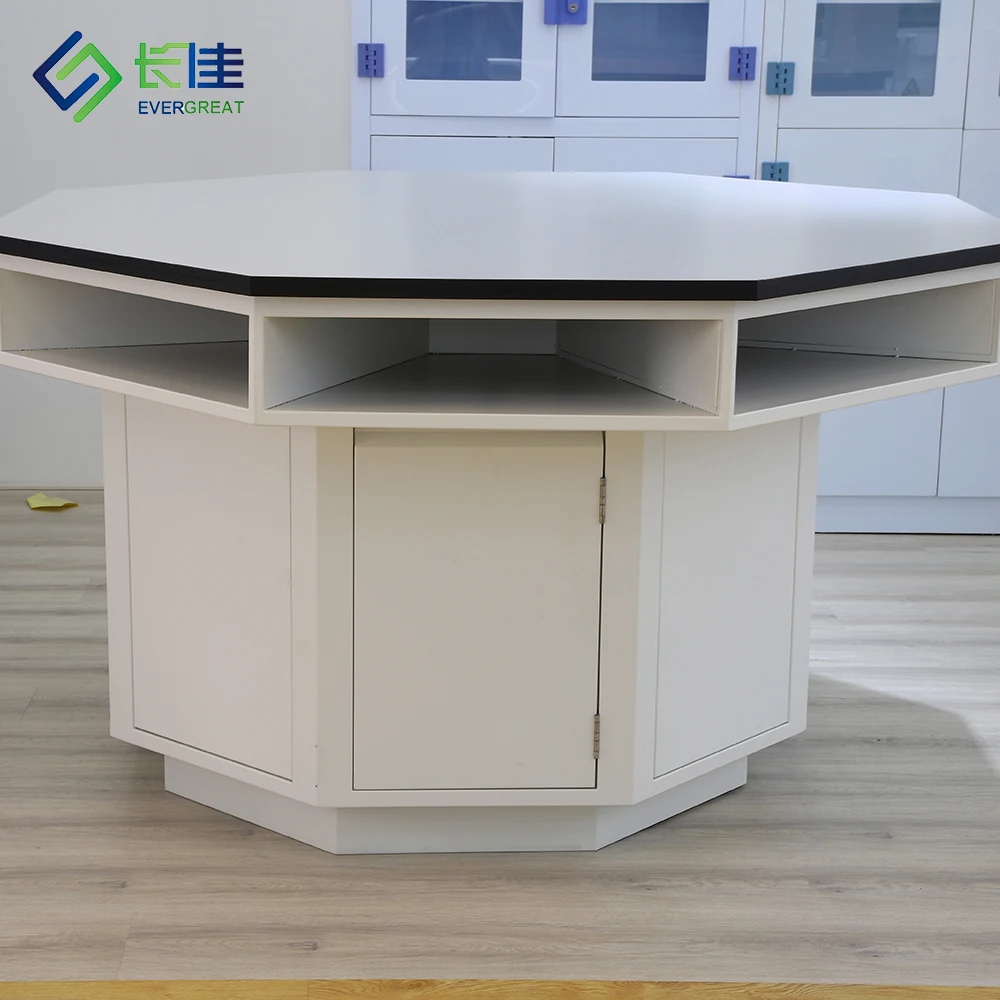 Lab Work Table Workbench School Lab Furniture Price Student Octagonal Lab Work Bench for School