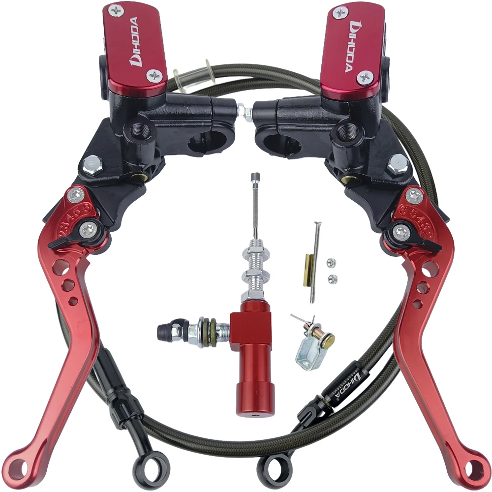 

DIHODA 22 мм гидравлический тормозной насос сцепления, комплект главного цилиндра для мотоцикла с рабочим цилиндром, тормозная линия, подходит для Honda Yamaha Kawa