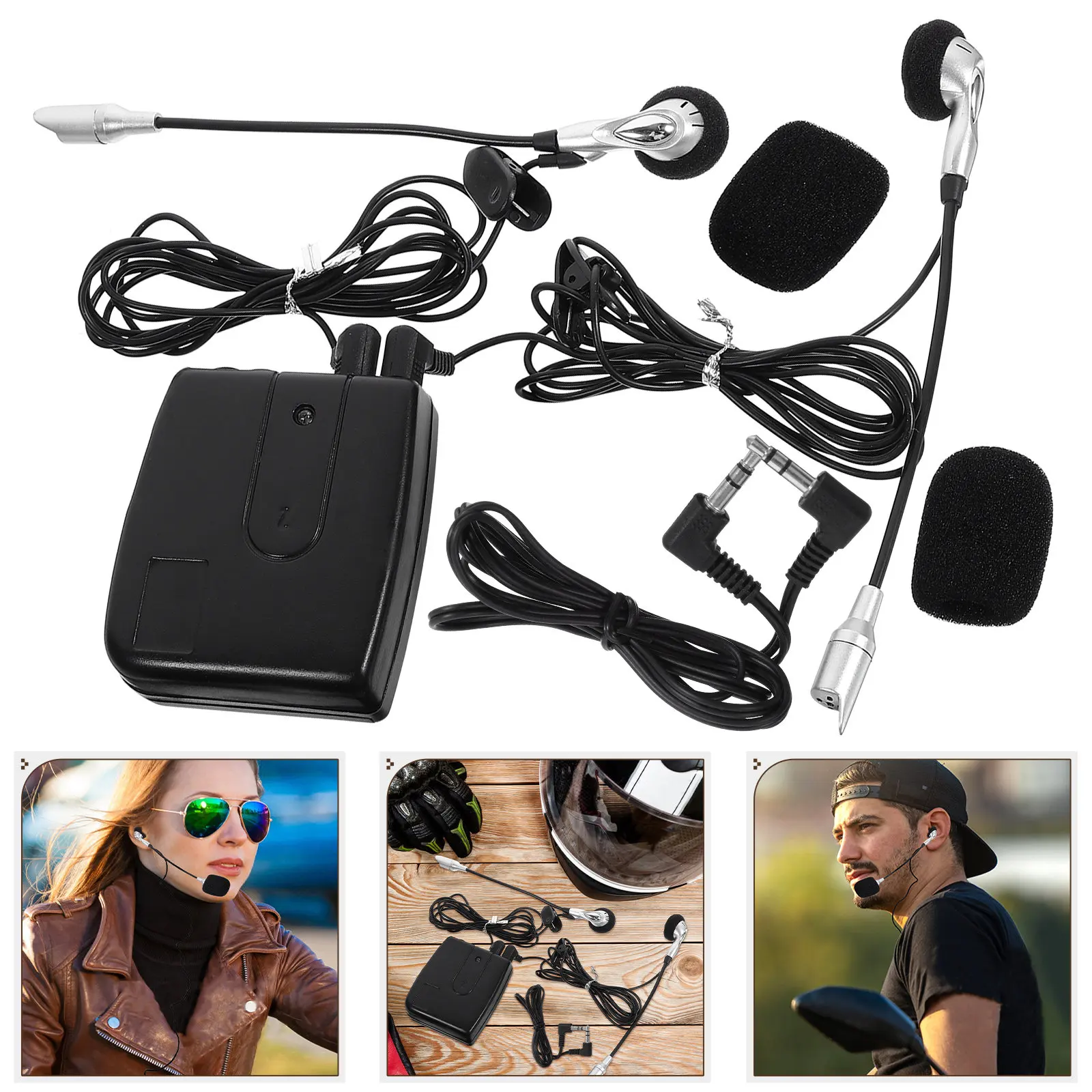 

1Set Motorcycle Walkie Talkie Motorbike Intercom Plastic Interphone Voice Navigation Clear Sound Motorcycle Accessories
