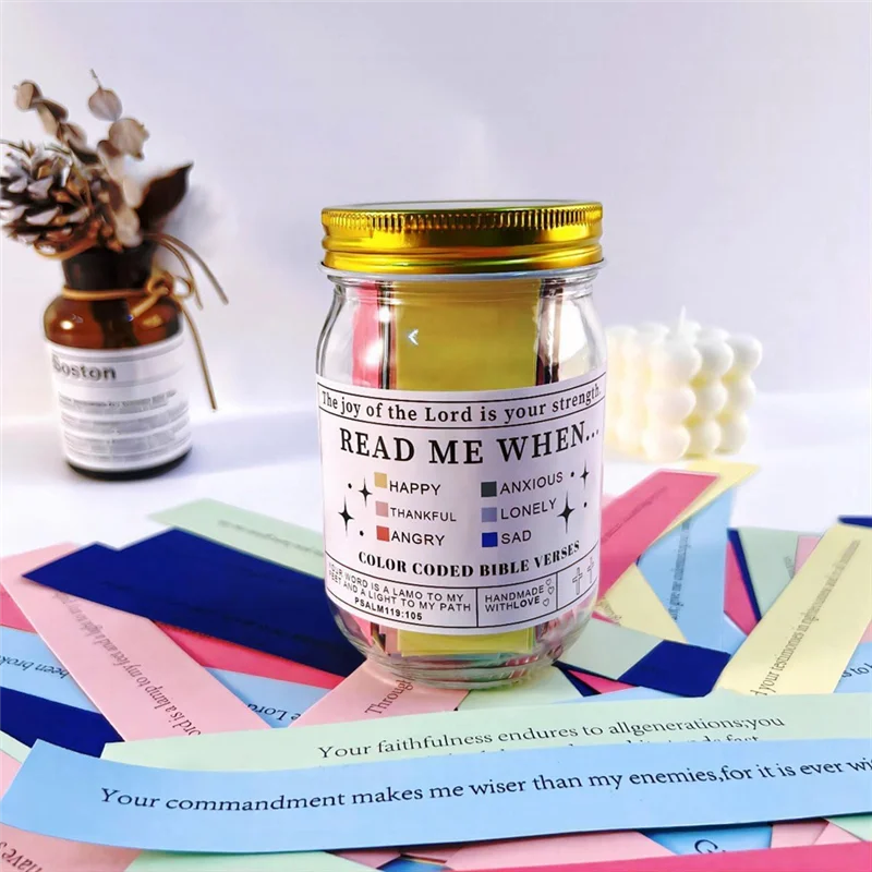 

【HOT】Bible Verses Jar For Emotions And Feelings, God's Encouragement,Prayer Request,A