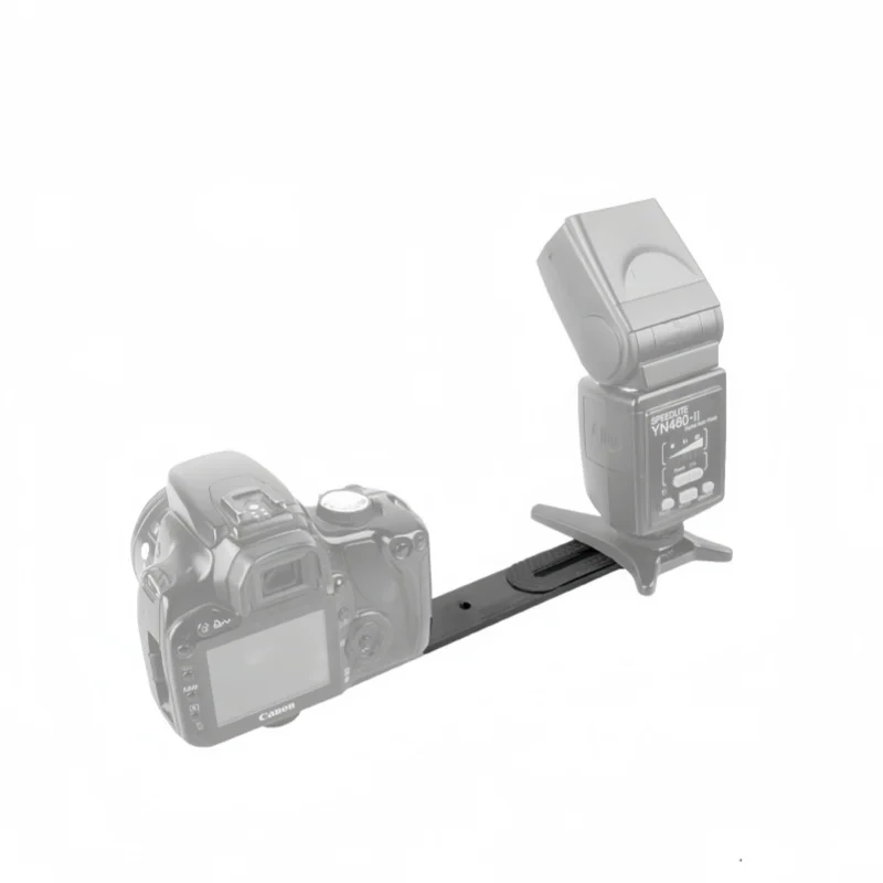 Soporte de Flash doble soporte de zapata soporte de montaje para trípode soporte leva 27x3cm