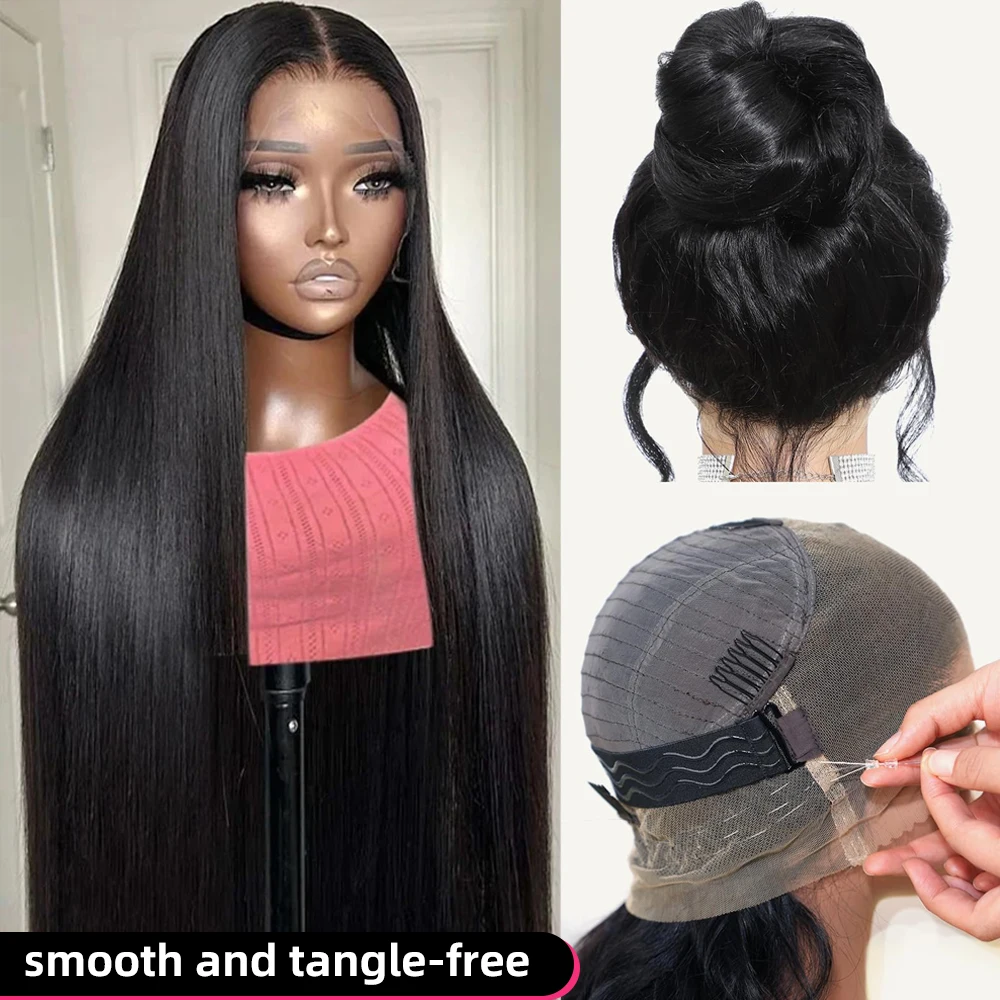 

30 Inch 360 Bone Straight Lace Front Human Hair Wigs 13x6 Hd Lace Frontal Wig 250 Density 100 Brazilian Natural Human Hair Wigs