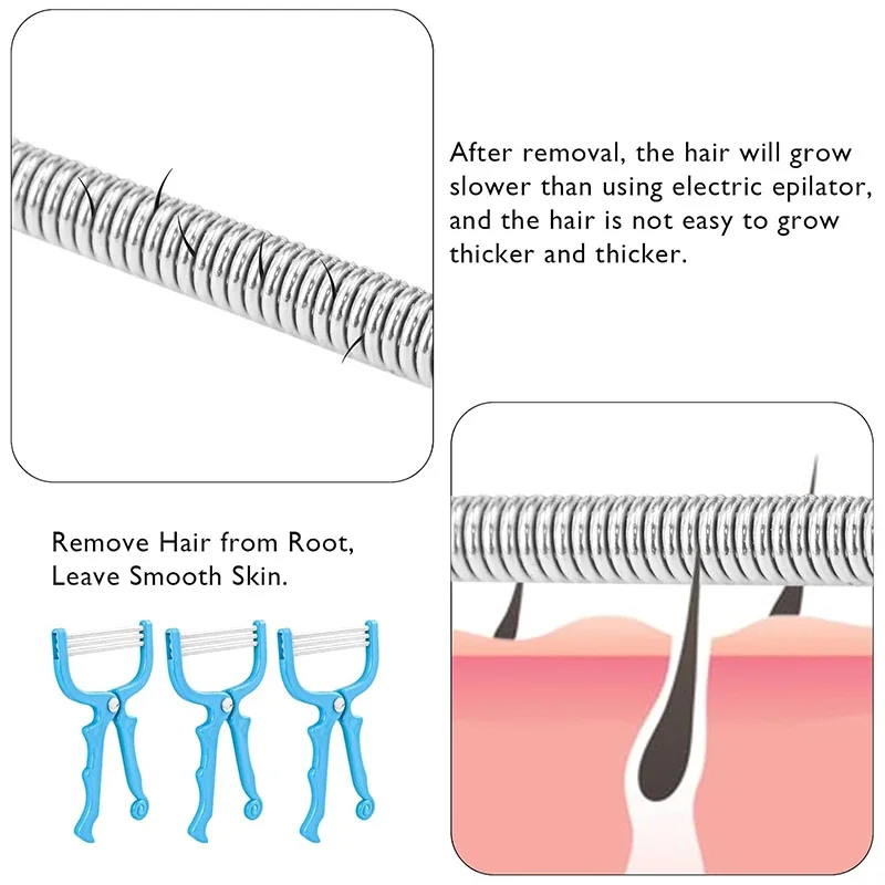 Epilator Facial Hair Remover Threading Spring Tool
