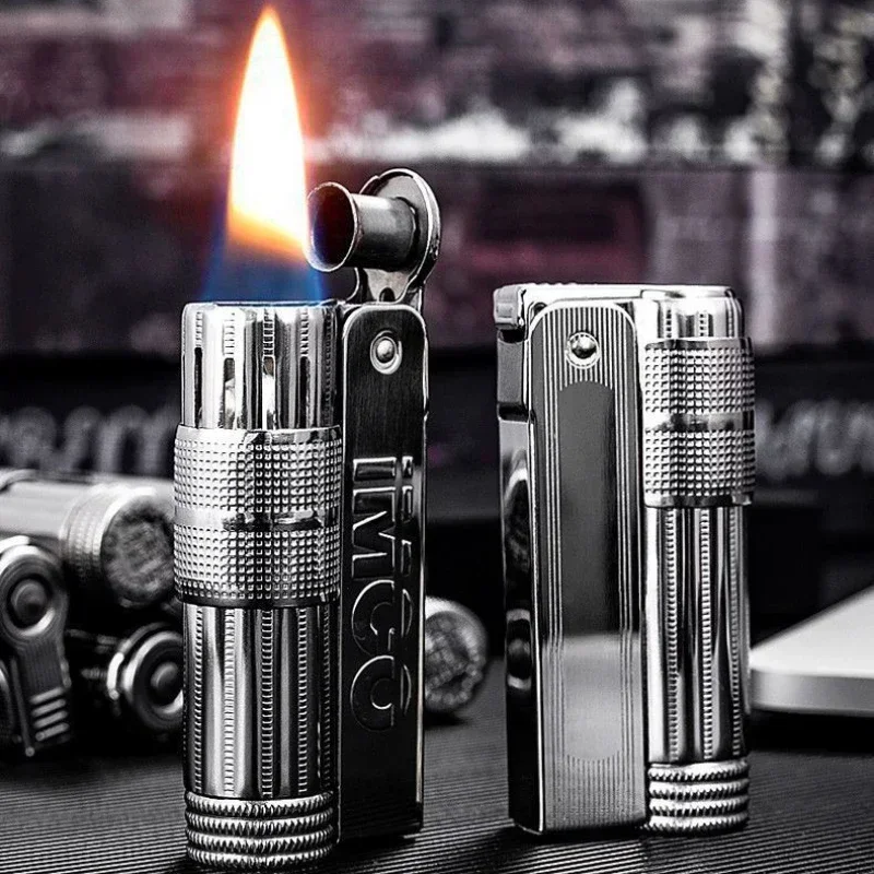 Image of Neues Original IMCO 6700 Retro Edelstahl-Feuerzeug mit Österreichischem Schleifrad, Kerosin-Kollektion