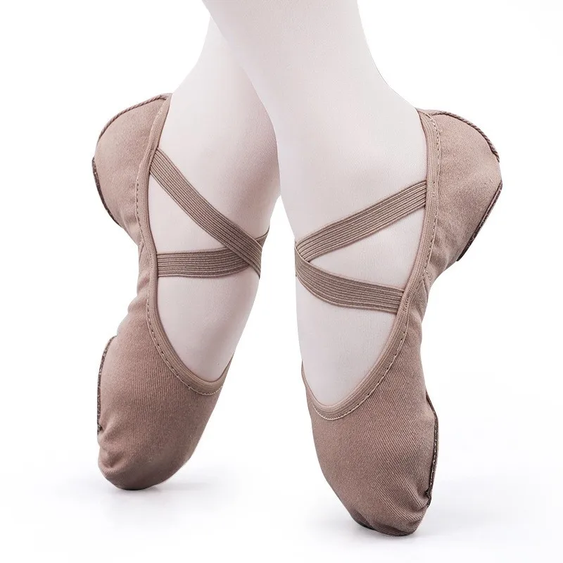 

Professional High Quality Women Men Girls Boys Ballet Dance Wear Split Sole Canvas Soft Stretch Ballet Shoes