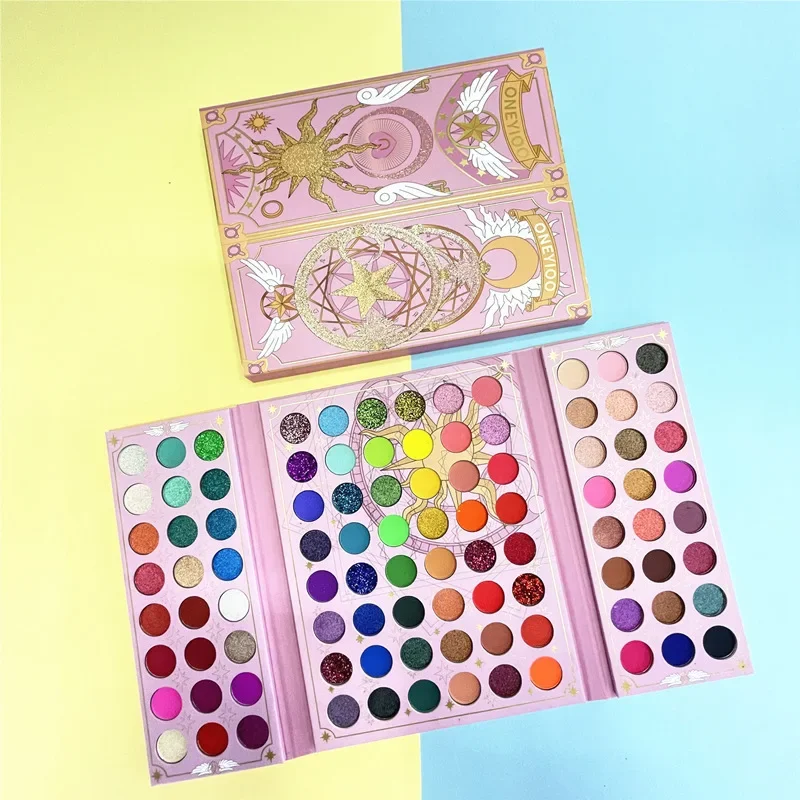 Palette de fards à barrage métalliques scintillants pour femmes, maquillage pour les yeux, longue durée, mélange de couleurs, 96 couleurs, 256