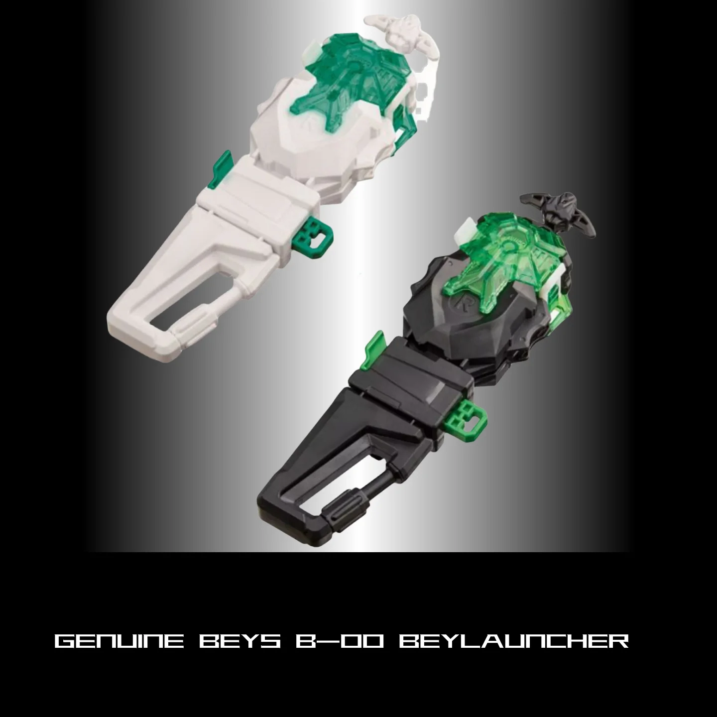 GENUINE BEYS B-00&BBG41/BBG40 Battle Burst Black /Ｗhite  Custom Bey Launcher Cyber Edition Limited With original packaging  set