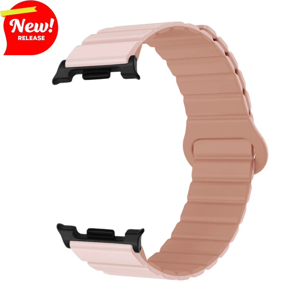 

Magnetic Silicone Loop Strap For Samsung Galaxy Watch 8 44mm/40mm Quick Release Replacement Sport Smart Watch Band for Man Woman