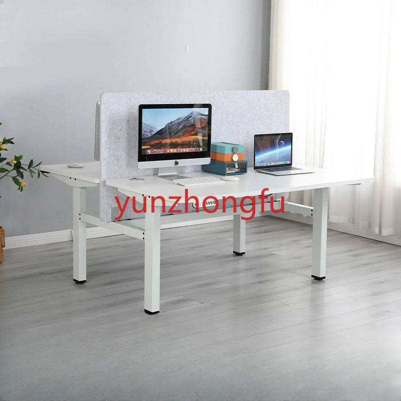 Double-Seat Desk Electric Lifting Table Screen Independent Height Adjustment