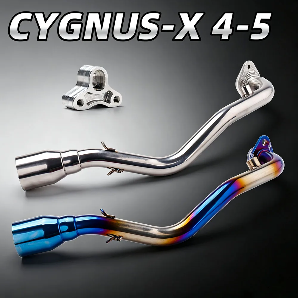 For Yamaha CYGNUS V4 V5 Motorcycle Exhaust Manifold Front Tube Kit Sports Scooter 51MM Interface Escape Headers Line Pipe