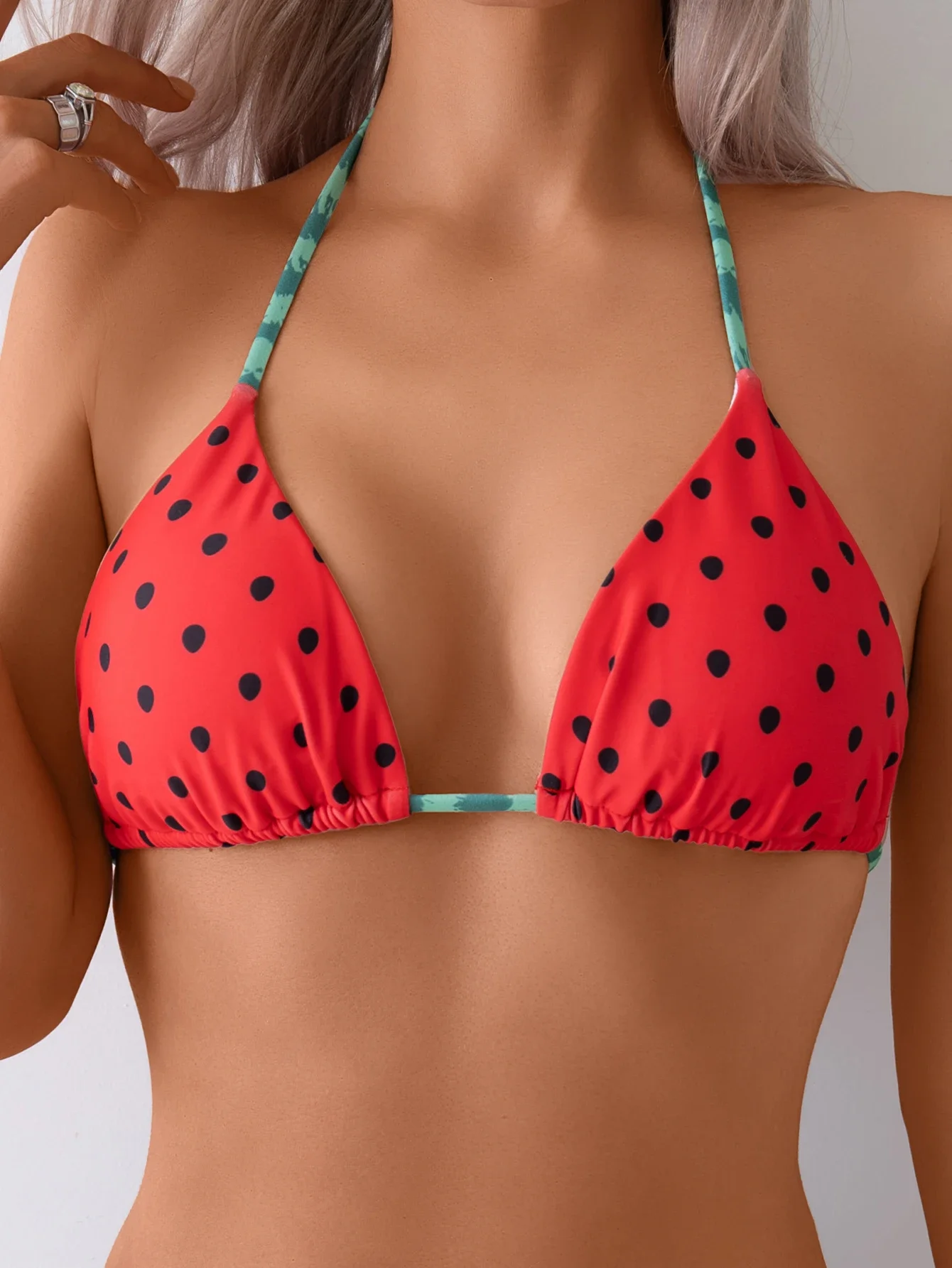 2026 Triangle String Bikinis 2026 Halter Swimsuit Women Watermelon Sexy Swimwear Female Bathers Bathing Swimming Swim Suit Beach view 4