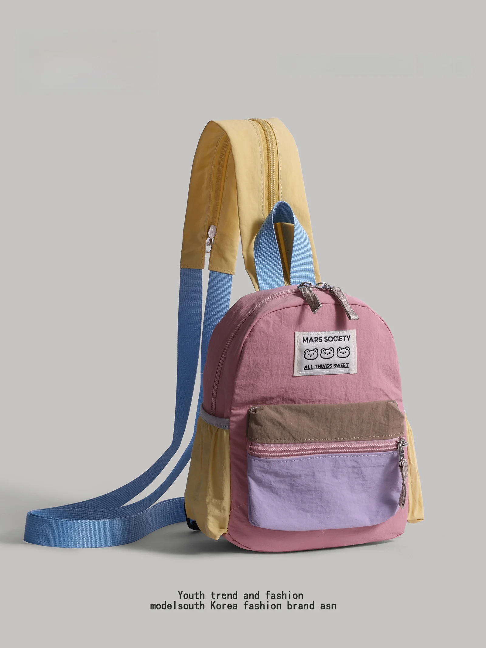 lightweight-sports-backpack-outdoor-climbing-bag-multi-functional-crossbody-chest-bag-casual-style-zipper-closure-oxford