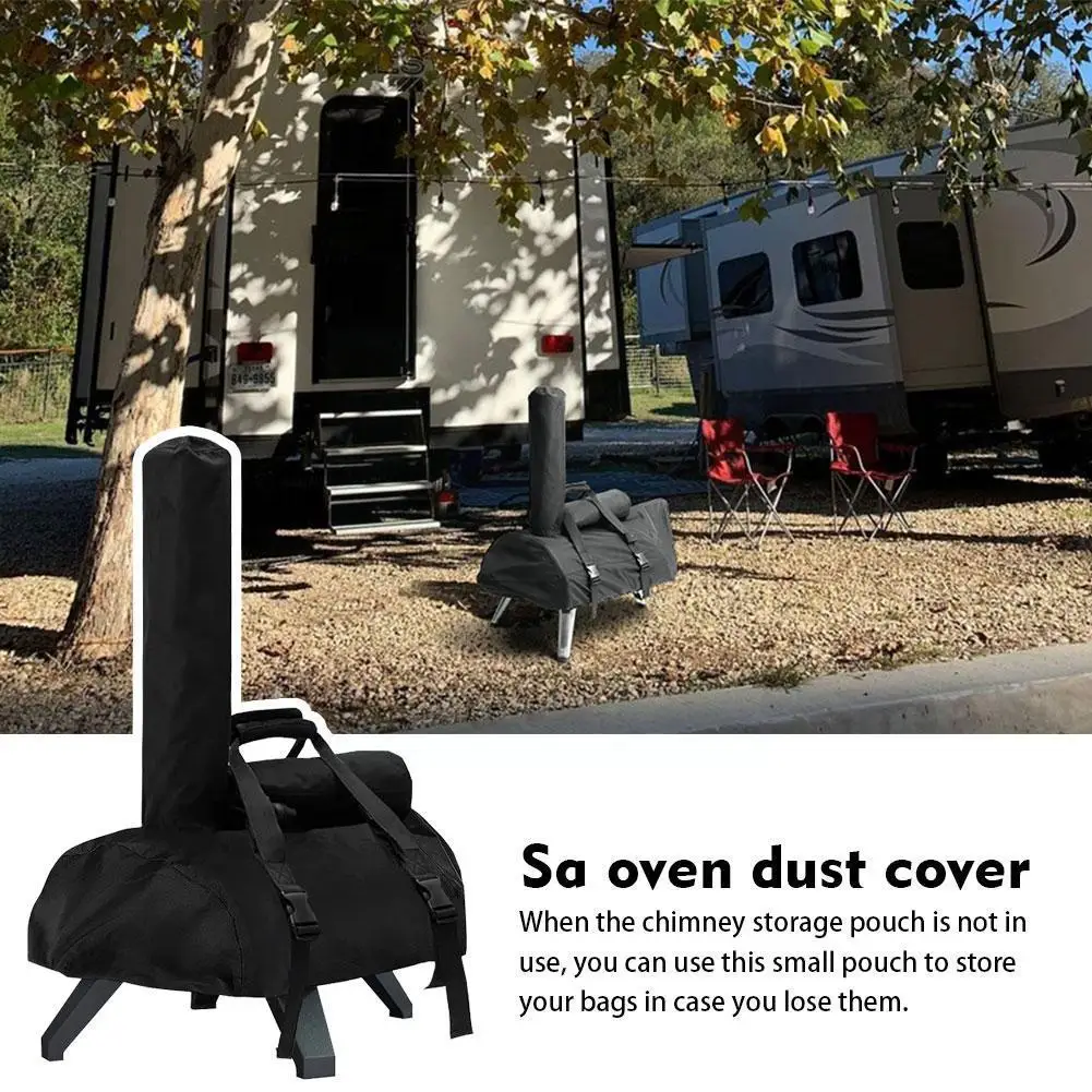 

Outdoor Pizza Oven Cover For Karu12 Protective Cover For Traveling Camping With Detachable Chimney Bag N2G7