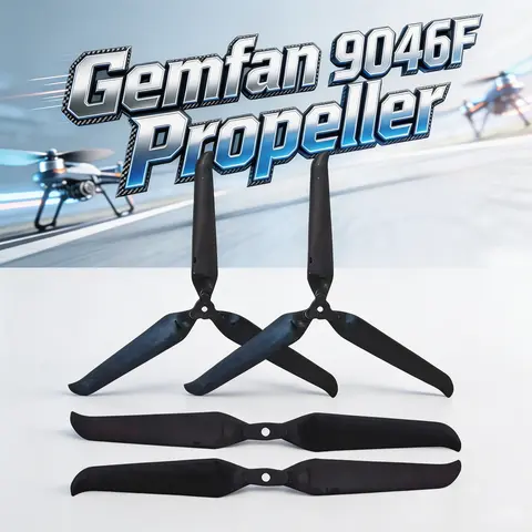 Gemfan 9046F 9inch 2-Blade/3-Blade CW CCW Folding Glass Fiber Nylon Propellers For Long Range FPV Drone