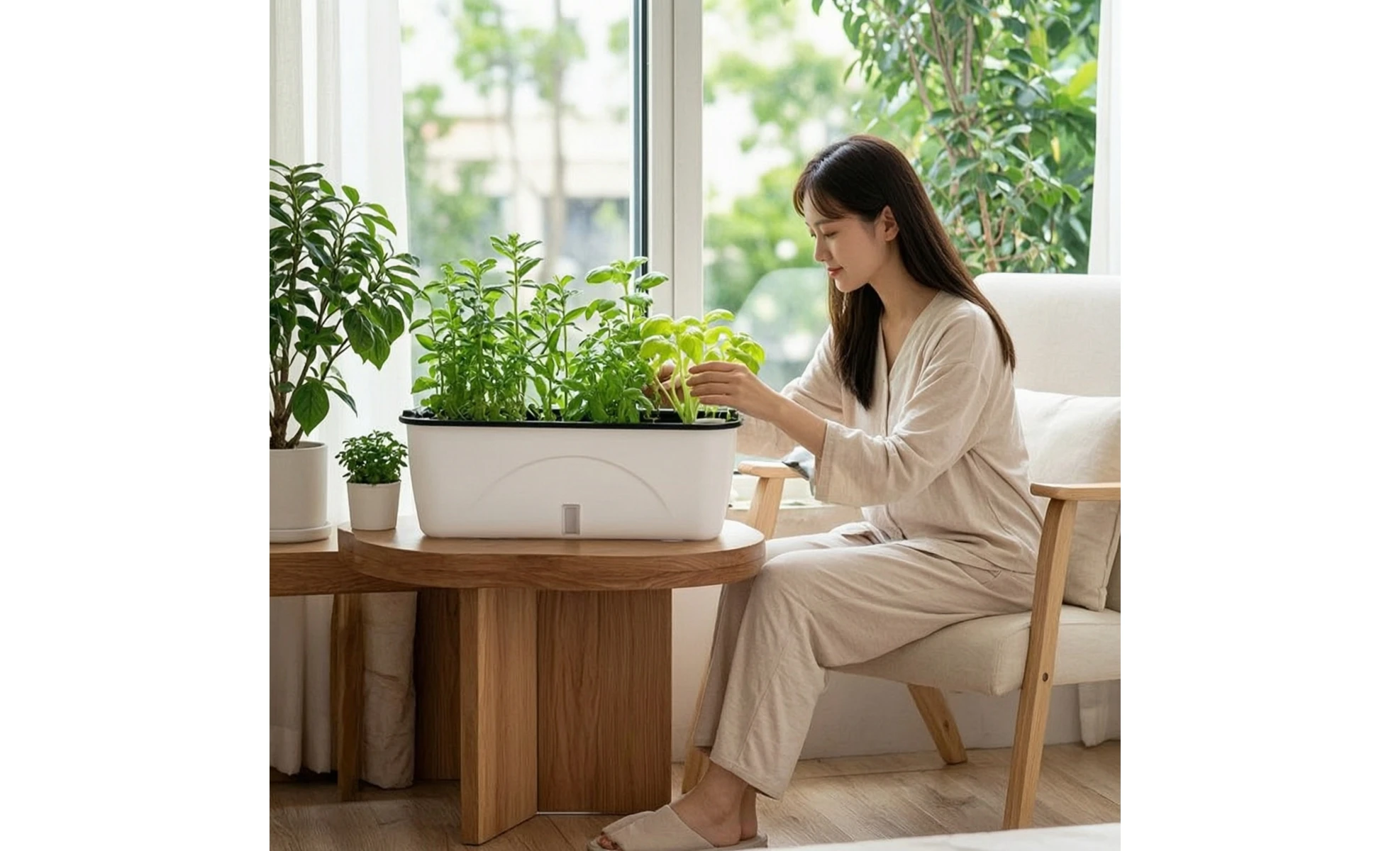 Self-Watering Planter Compact Self Watering Planter Flower Box Long-Lasting Practical for Balcony, Windowsill Self-Watering Planter Compact Self Watering Planter Flower Box Long-Lasting Practical for Balcony, Windowsill
