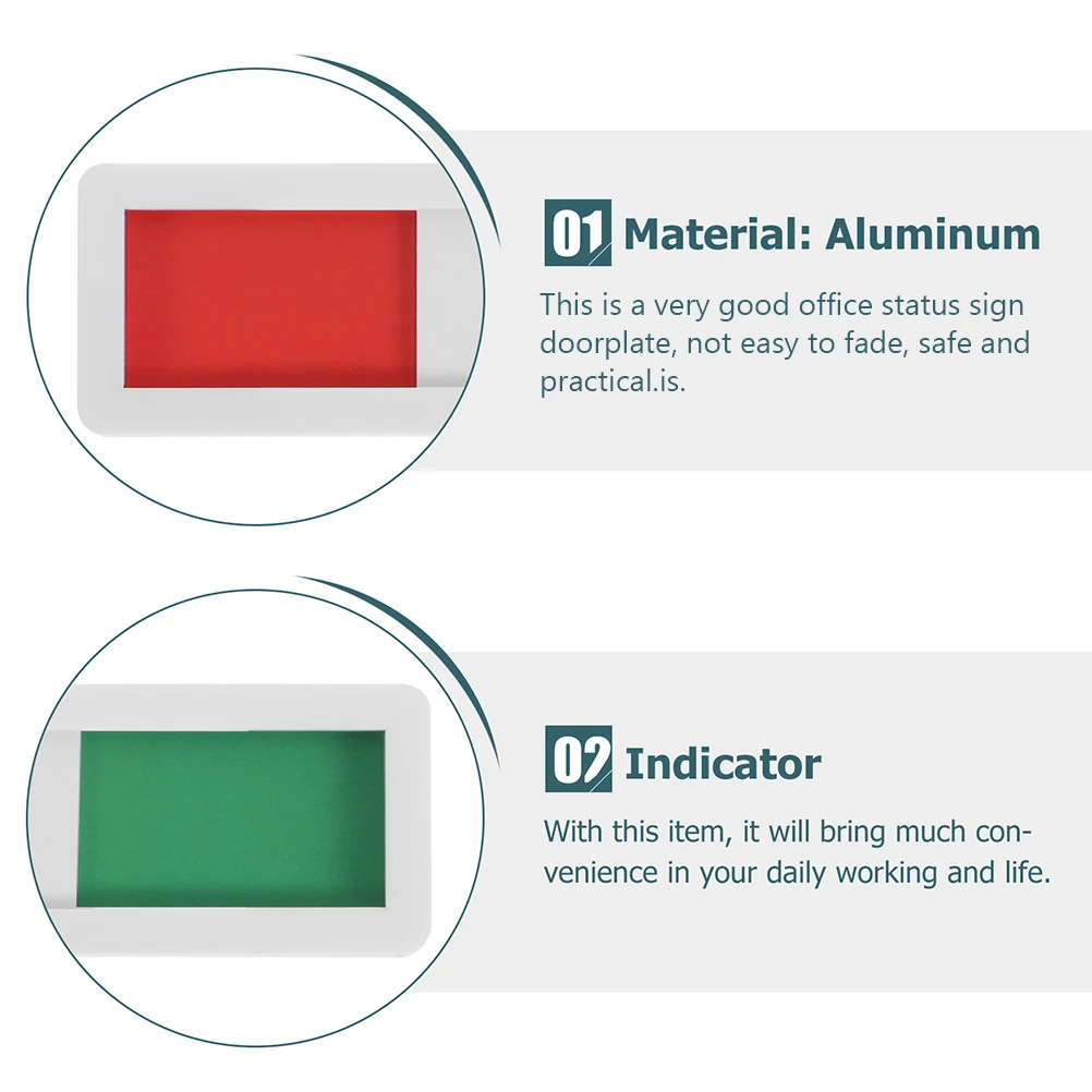 4 قطعة علامة الباب الشريحة الضوء الأخضر المنزلق لوحة الموظفين الأحمر النيون تسجيل باب غرفة الاجتماعات مؤشر الخصوصية لا تزعج تذكير علامة