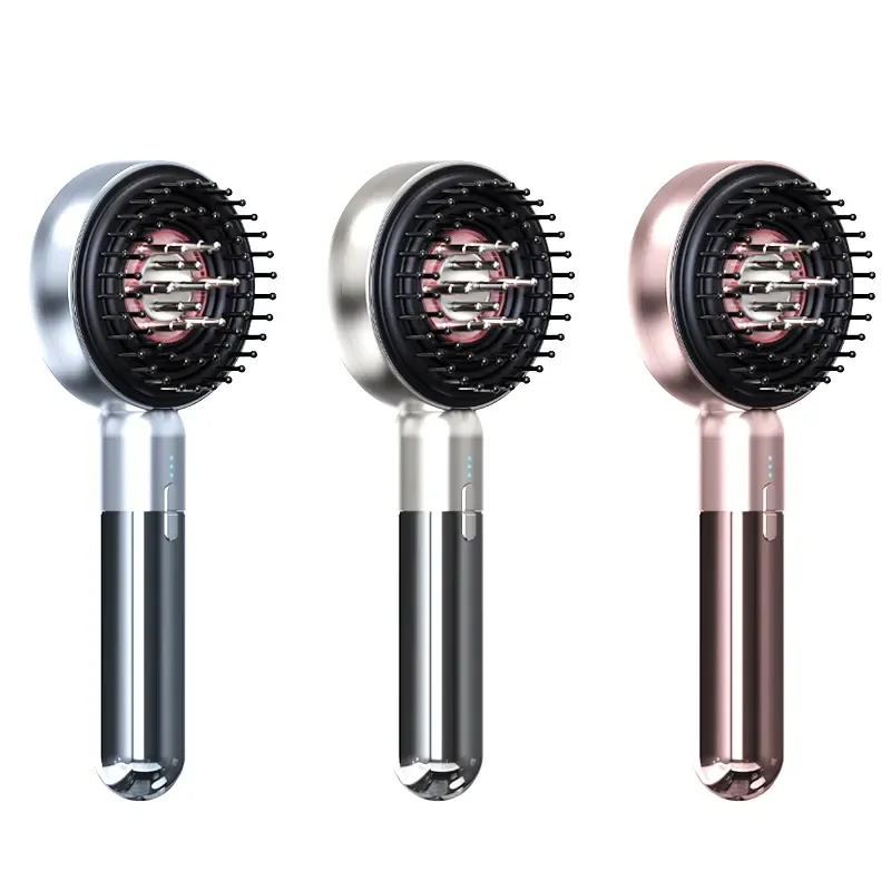 2-in-1 무선 두피 전기 마사지 빗 IPX7 방수 가정용 모발 성장 촉진