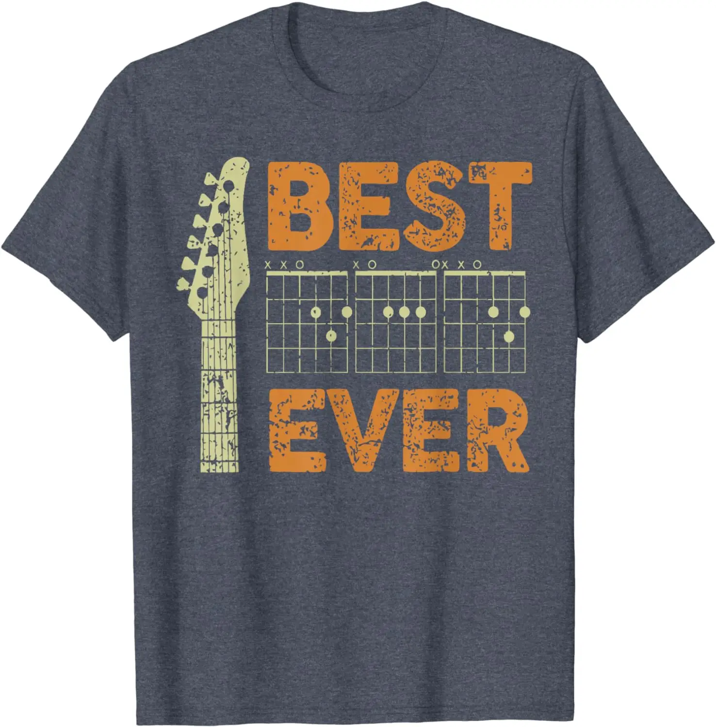 Best Guitar Dad Ever Chords Daddy Guitarist Fathers Day Men T-Shirt